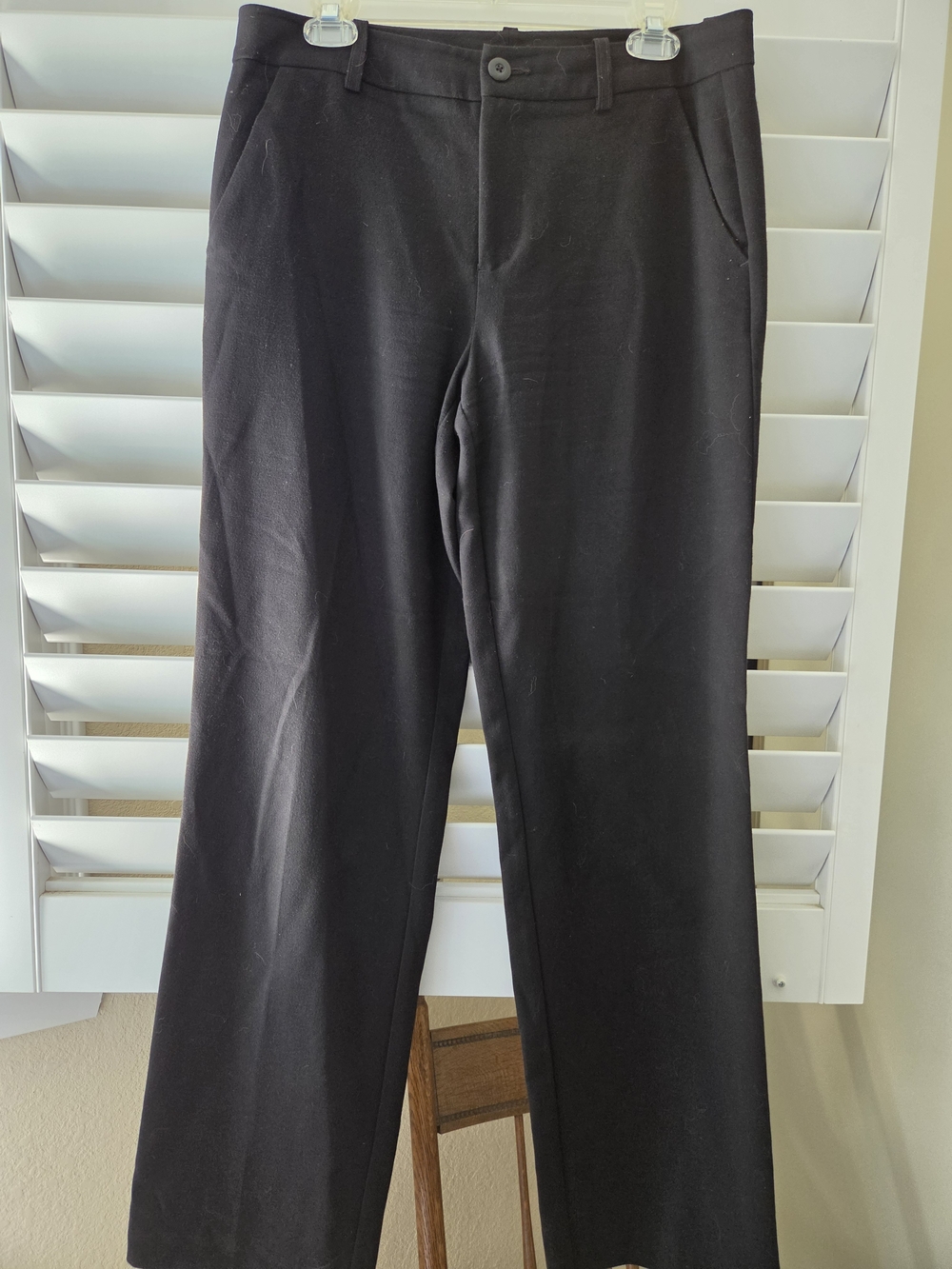CAbi Black Keaton Trouser Pants - Straight Leg #3108L